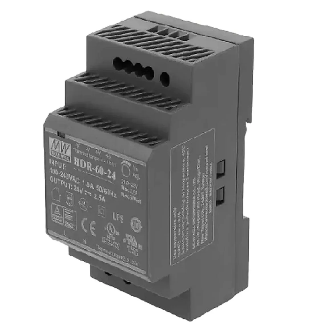 منبع تغذیه صنعتی MEAN WELL مدل HDR-60-24 - تصویر 3